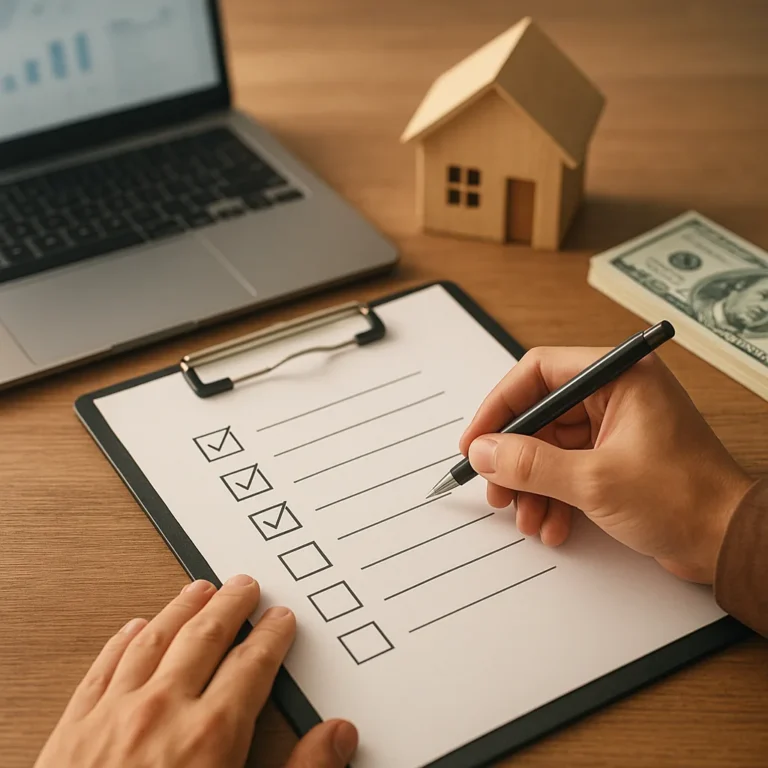 Lista de verificación para solicitar un financiamiento sin enganche